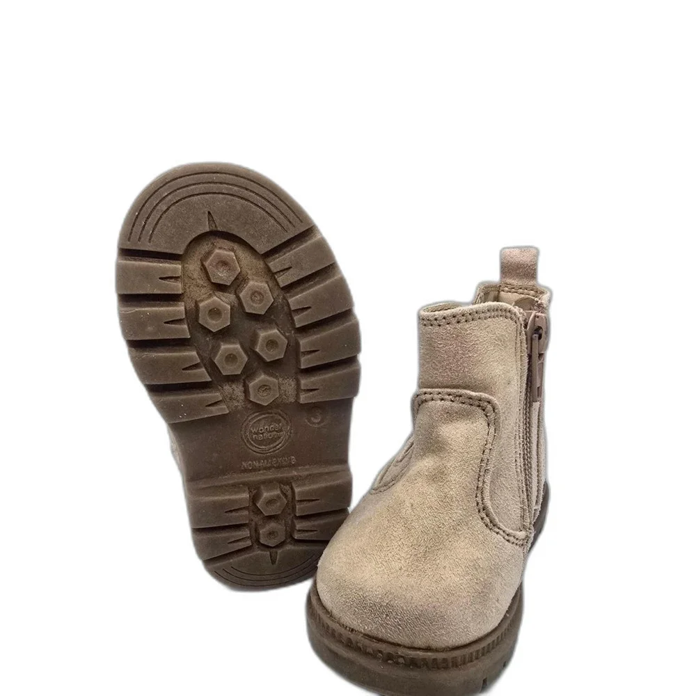 Wonder Nation Size 3 Kids Tan Ankle Boots